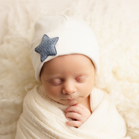 'Little Star' Baby Hat // Blue
