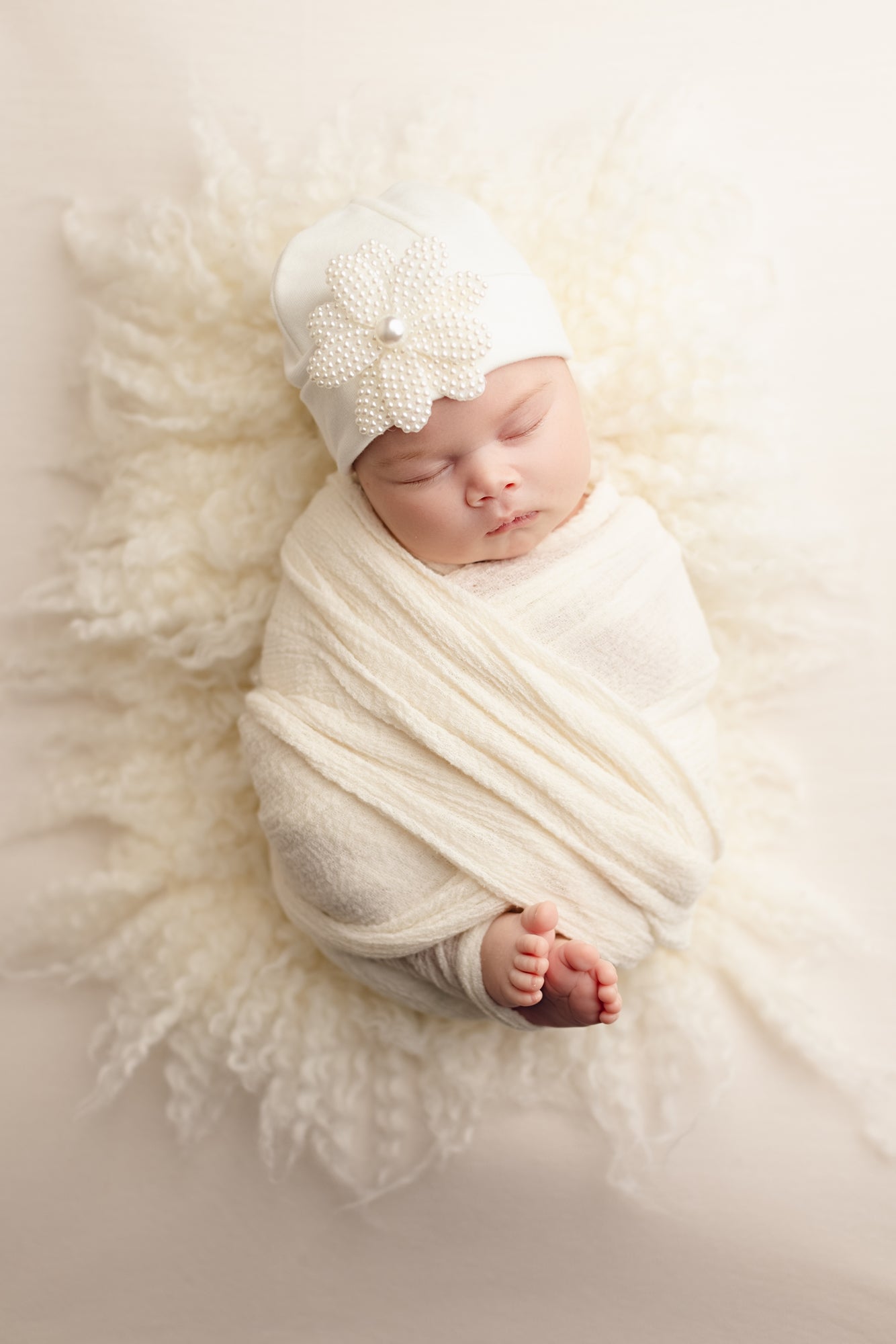 'Little Princess' Baby Hat // Pearl Flower