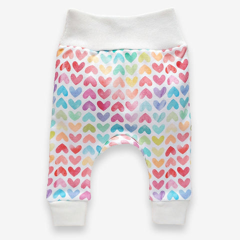 Harem Pants // Rainbow Hearts