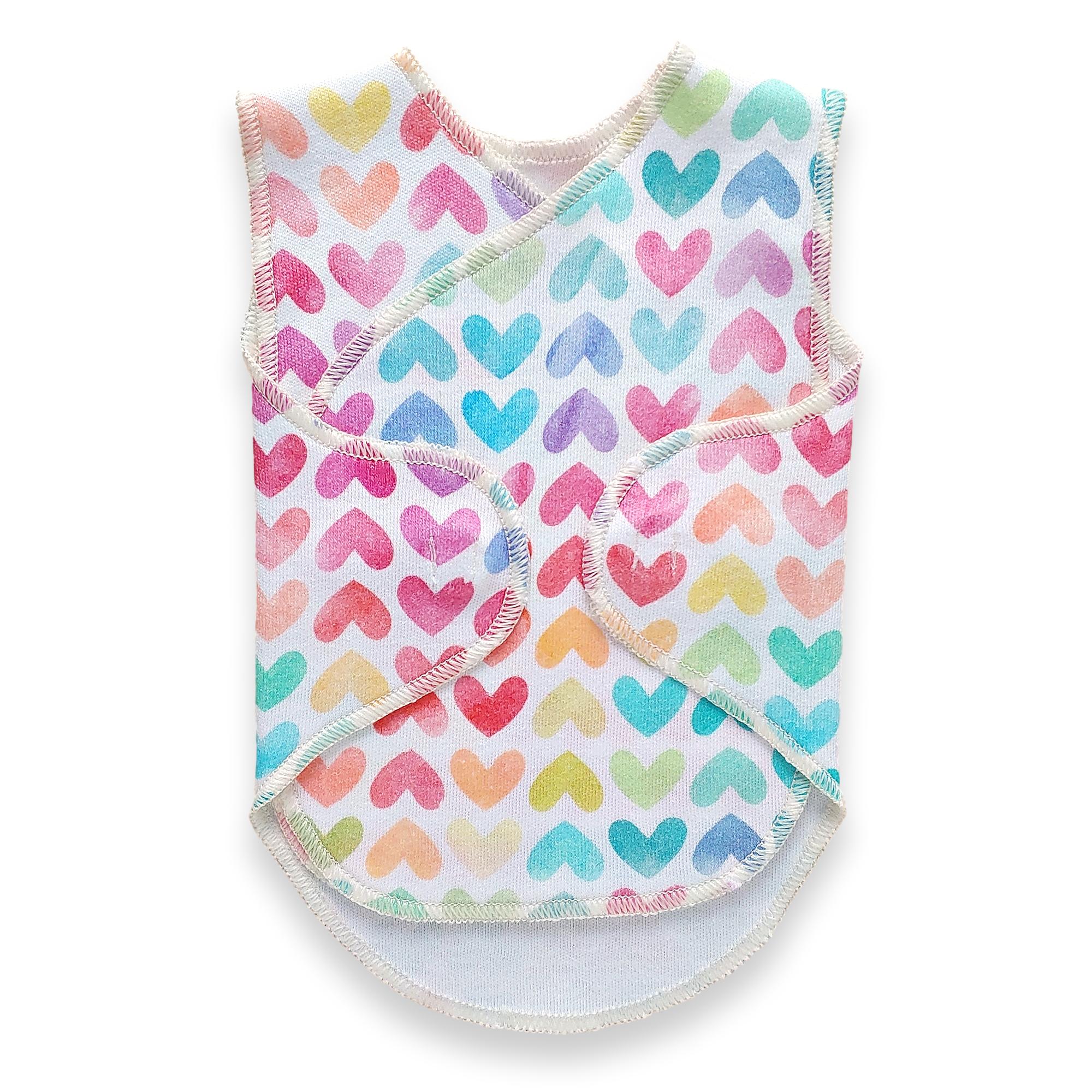 Preemie Wrap  // Rainbow Hearts