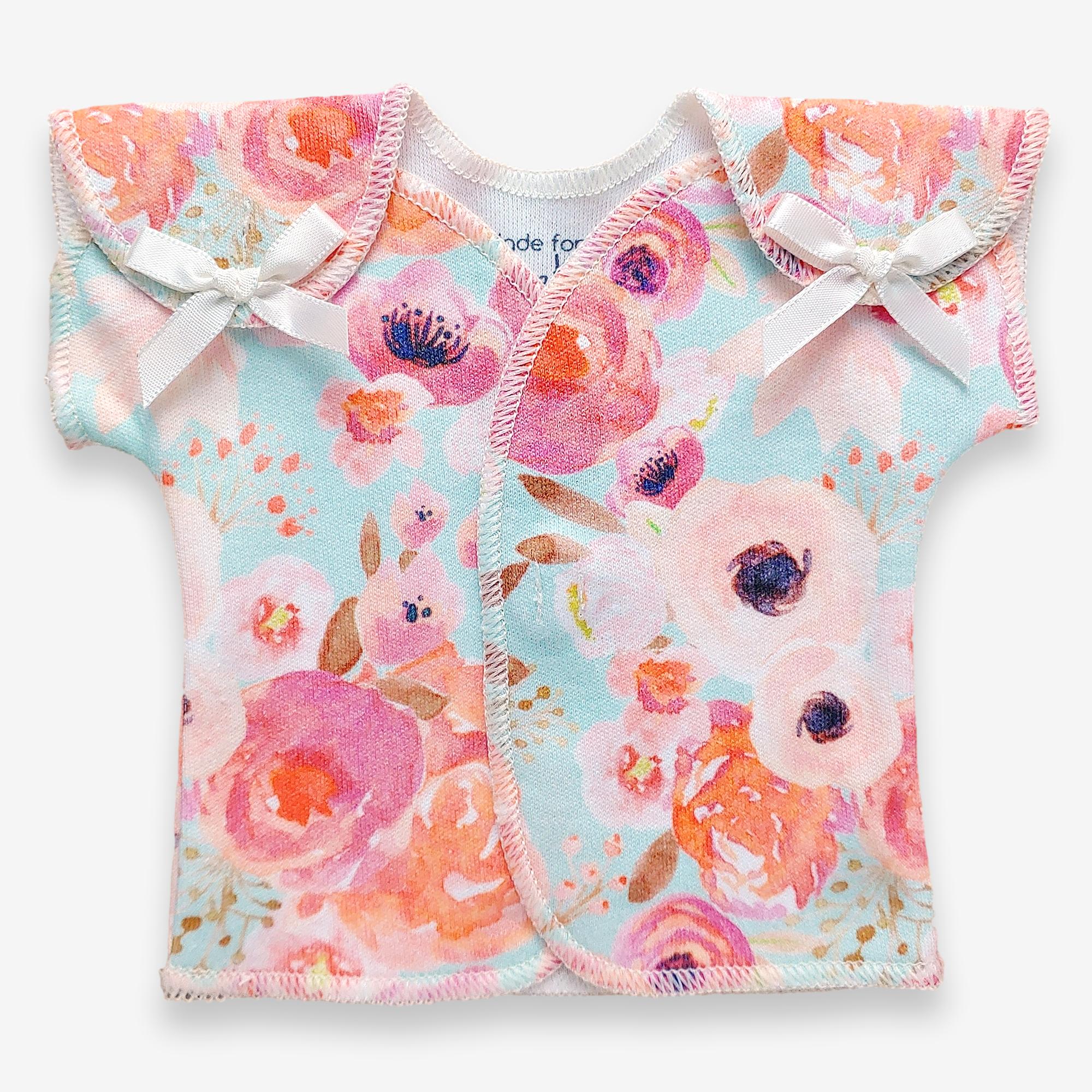 Organic Preemie T-Shirt // Sweet Blooms