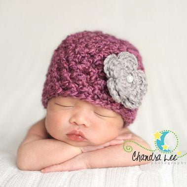 'Blossom' Crochet Hat // Sugar Plum Fairy-Flower Crochet Hats-UniqueKidz