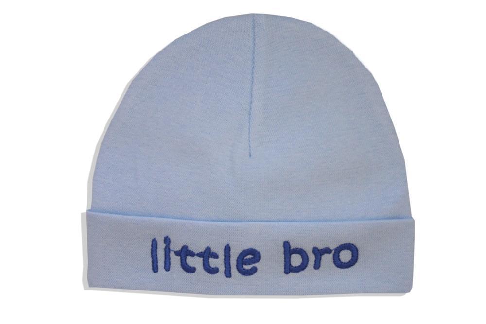 Embroidered Hat Blue // Little Bro-Embroidered Hats-UniqueKidz