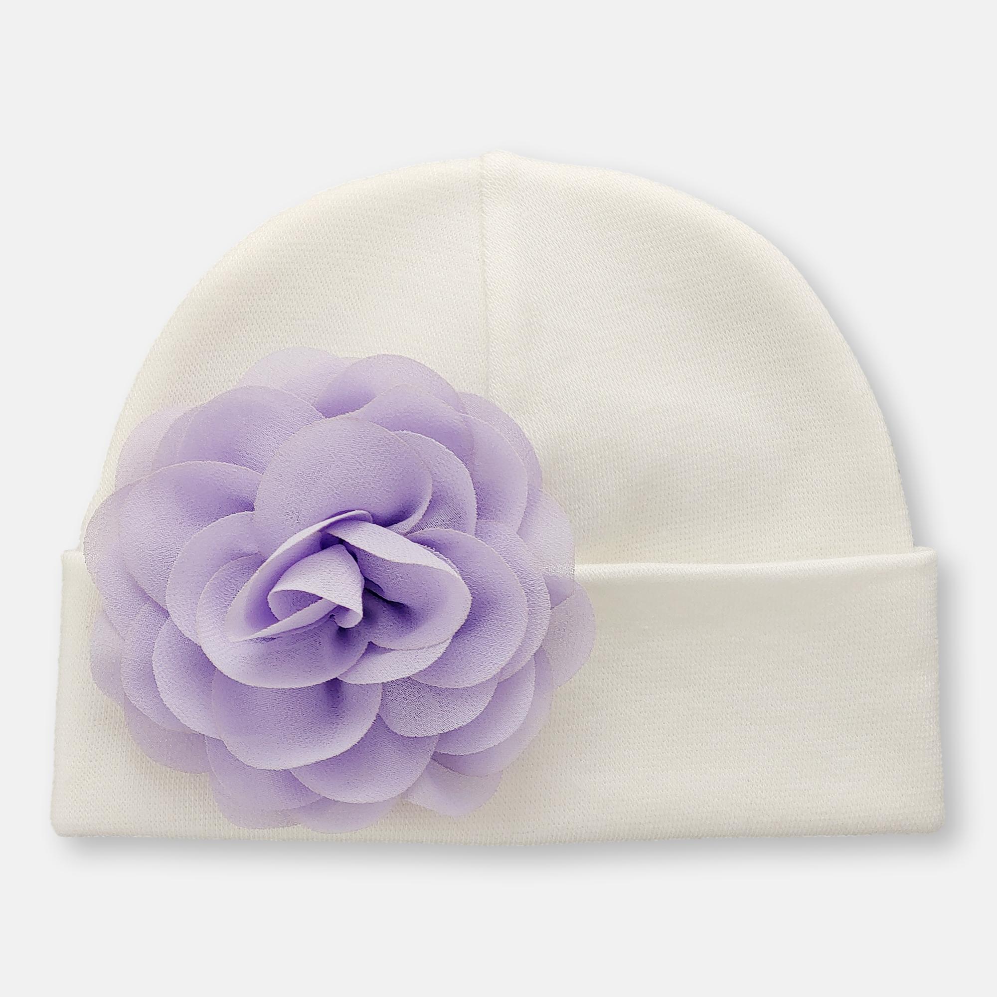 'Blossom Flower' Baby Hat // Lilac