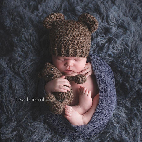'Baby Bear' Crochet Hat // Brownie