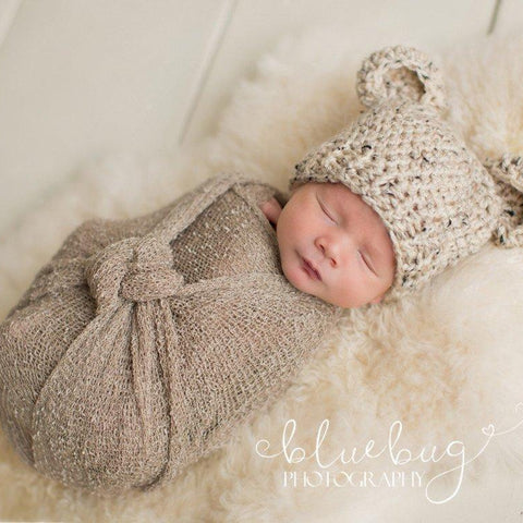 'Baby Bear' Crochet Hat // Oatmeal