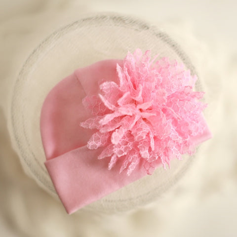 'Posh Flower' Baby Hat // Pink