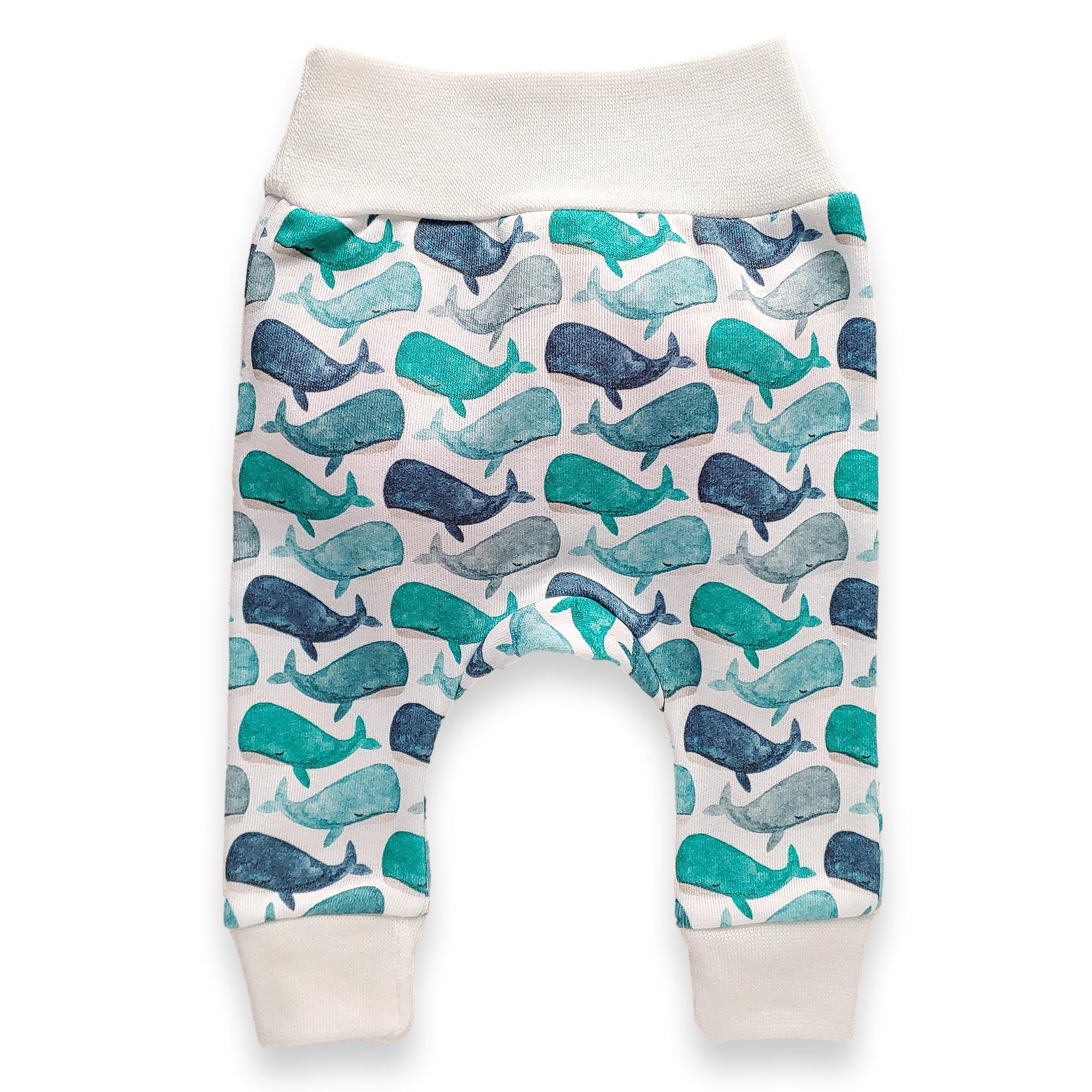 Harem Pants // Watercolor Whales